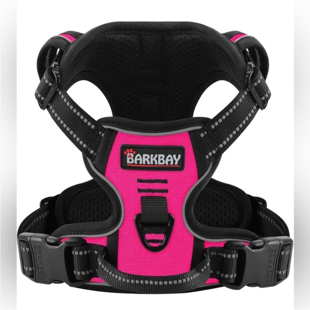BarkBay  No pulling XL - Dog Harnesses Black